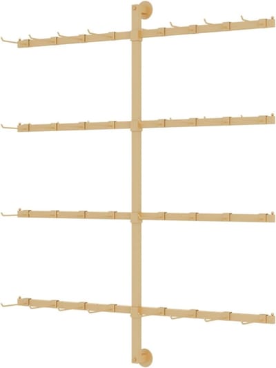 Winkel Displayrek - Wandrek - Producten Presenteren - Verstelbaar Ontwerp - 80x100CM - Goud