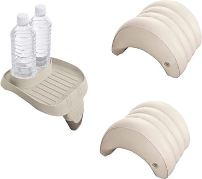 Intex Set 2 Intex Spa Hoofdsteun 1 Intex Purespa Bekerhouder