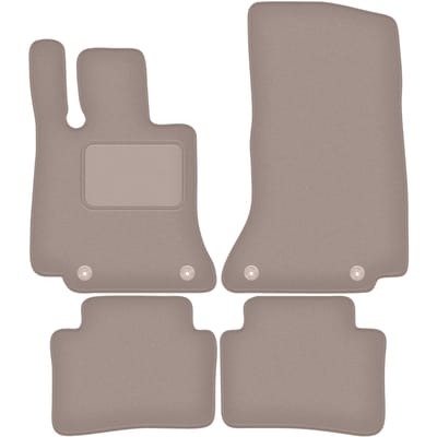 Beige veloursmatten voor: Mercedes C-Klasse W206 sedan, stationwagen (2021-)