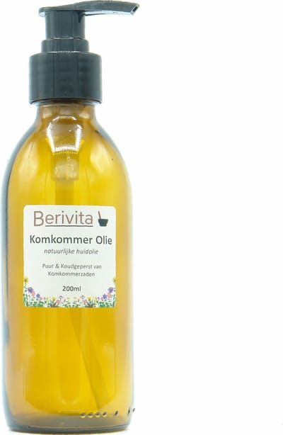 Komkommer Olie 200ml Pompfles - Pure & Koudgeperste Komkommerolie - Cucumber, Cucumis Sativus Oil