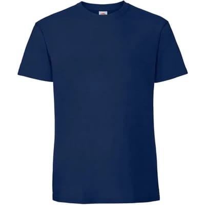 T-shirt Fruit Of The Loom Iconische 195 Premium Tees Volwassen Marino - S