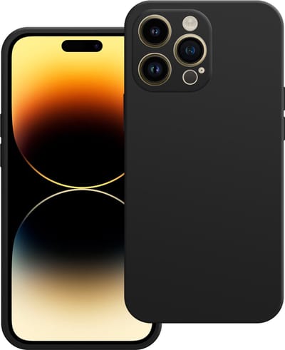 Cazy hoesje geschikt voor iPhone 15 Pro Max Hoesje - Color Backcover - Zwart