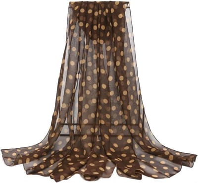 Elegante Dames Sjaal met Polka Dot Design - Lichtgewicht Mode Accessoire voor Elke Gelegenheid