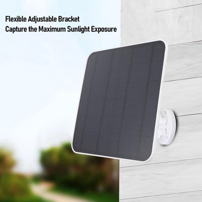 Dailygoody - Solar Panel Charger - 12W Oplaadpaneel met USB-C - 360 graden verstelbaar - Duurzaam energieoplossing - Geschikt voor camera's - Com
