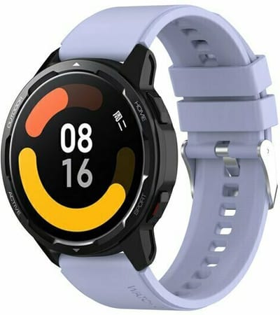 By Qubix - 22mm - Siliconen sportband - Lila - geschikt voor Huawei Watch 3 / 4 / 5 (pro) - 46mm & geschikt voor Huawei Watch GT / GT 2 / GT 3 (pro) / GT 4 (pro) / GT 5 (pro) / GT 6 (pro) 46mm / Ultimate / Ultimate 2