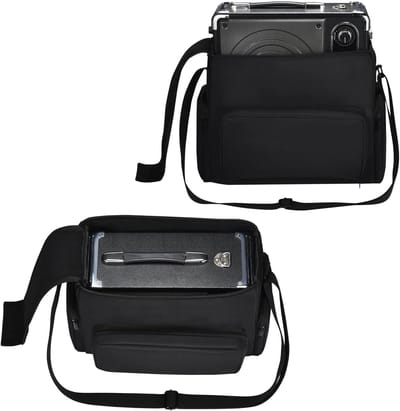 Draagbare Organizer Tas - Opbergtas Audio - Muziek Meenemen - Ruime Capaciteit - 37x15x29 cm - Zwart
