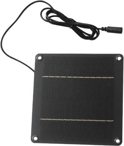 Zonnepaneel - Oplader op zonne-energie - Outdoor stroomvoorziening - Monokristallijn efficiënt - 40 W 12 V - Zwart