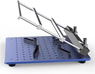 Zeefdruk Lijst - Printmal Solderen - PCB Prototypes Maken - Vaste Knop Bediening - 170x170mm Max Area - Zilver