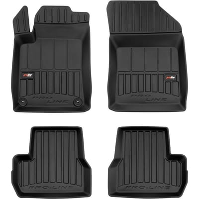 Frogum No.77 - Automatten set - Geschikt voor Citroen C3 II 2009-2016 - 3D TPE Rubber - 4-delig - Hoogte 6cm - Zwart