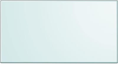 vidaXL Rechthoekig Gehard Glas Tafelblad 1200x650mm - Transparant, Gemakkelijk Schoon Accessoire voor Dining/Koffie/Tuintafels