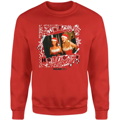 Mean Girls Jingle Bell Rock Christmas Jumper - Red - XXL