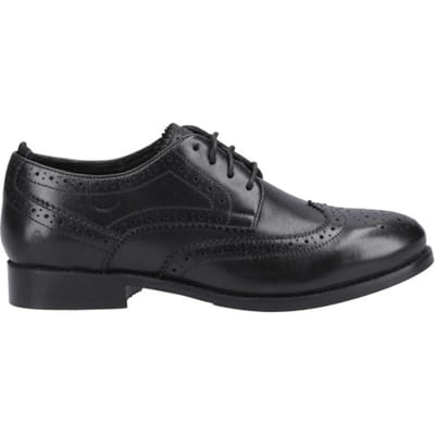 Hush Puppies Dames Natalia Leren Brogues (Zwart/Zwart)