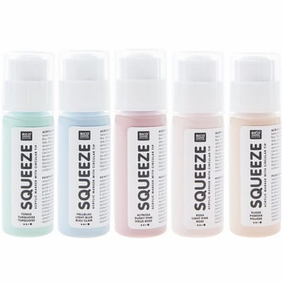 Rico Design Squeeze acrylic marker set - Pastel