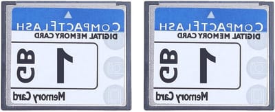 Geheugenkaarten - Opslagkaarten - Foto's Opslaan - Hoge Opnamesnelheden - 2x 1GB - Wit/Blauw