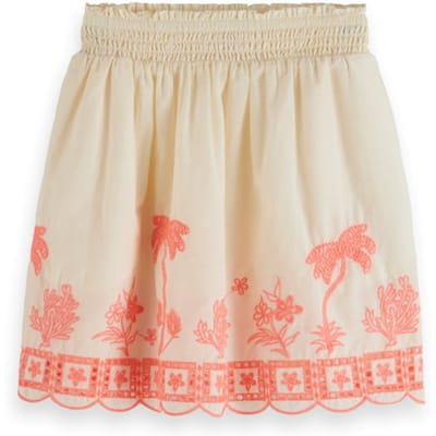 Scotch & Soda Neon Embroidered Skirt Ecru Taglia: 6 | Gonne Outlet | kids | Marrone