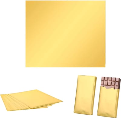 Dailygoods- Aluminium Folie 19 x 16 cm - 200 Stuks - Voedselveilig - Cadeauverpakking - DIY Decoratie - Creatieve Verpakking - Verpakkingsfolie