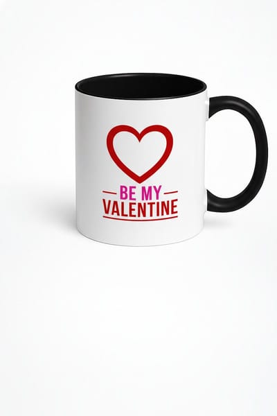 Valentijn Koffiemok met Hart Design - 'Be My Valentine' | Romantisch Liefdescadeau