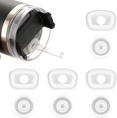 Siliconen Stop voor Beker Met Handvat en Lekstop - Morsbestendig - Accessoires voor Drinkbeker - 8-Delig - Quencher H2.0 Flowstate