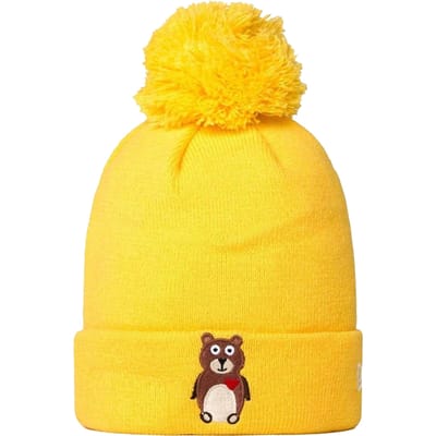 New Era Gebreide muts voor kinderen/Kinderen (Geel)