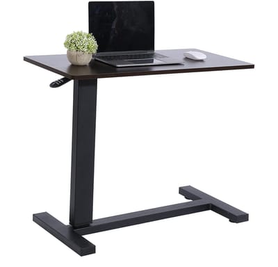 Allecto - Computertafel - Multifunctionele bureau - Ingebouwde rollers - Verstelbare lade - Ideaal voor thuiswerken - Modern design
