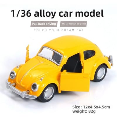 Legering Automodel Klassieke Auto Deur Trek Terug Kinder Speelgoedauto Taart Decoratie Auto Ornament