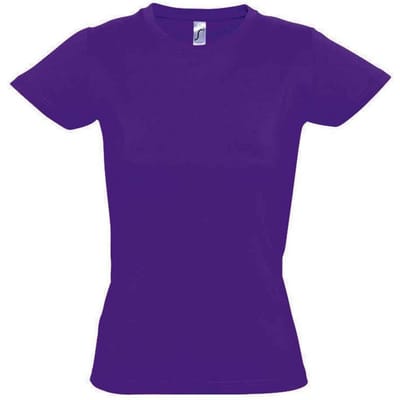 SOLS Dames/Dames Imperial T-shirt (Donkerpaars)