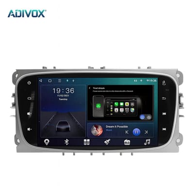 ADIVOX 7 inch T2 geschikt voor Ford Focus, Mondeo/C-MAX/S-MAX 2006-2011 CarPlay/Auto/Wifi/DSP/5G/DAB+
