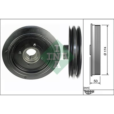 Schaeffler Ina Riemschijf, krukas INA 544 0107 10