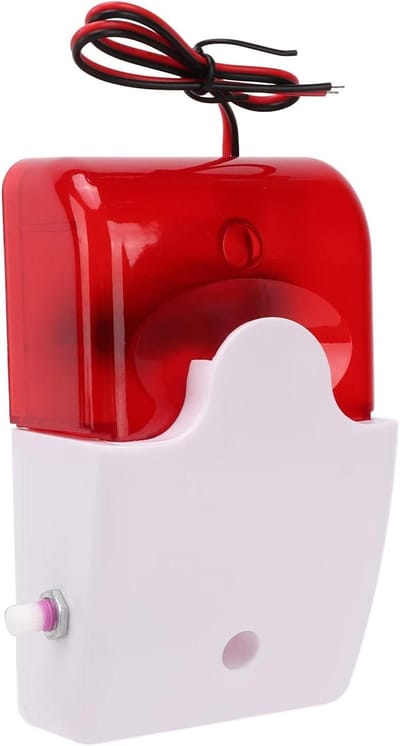 Allecto Premium - Geluid Licht Alarm 110db Hoge Decibel Noodalarmsysteem voor Openbare Plaatsen - Verstelbare Hoorn - Beveiligingswaarschuwing Alarm - Geschikt voor 24V