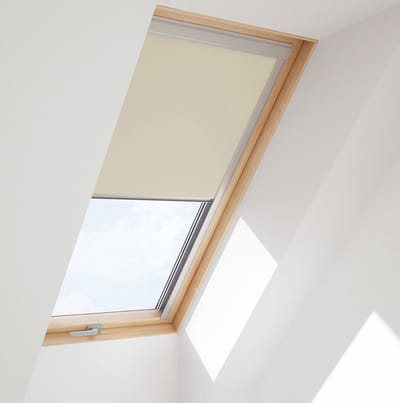 CONTRIO verduisterend rolgordijn passend VELUX dakraamop C02 BEIGE