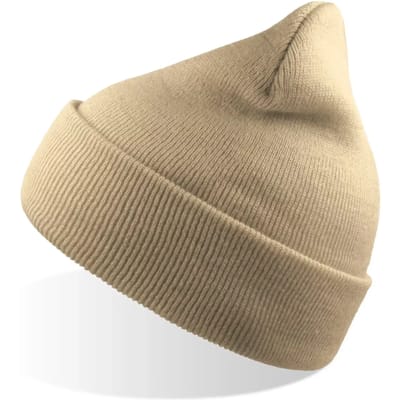 Atlantis Headwear - Wind Beanie Recycled - Beige - One Size