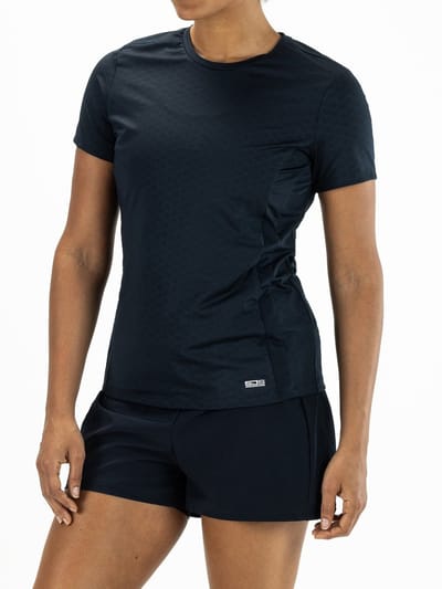Sjeng Sports ILEYA - Maat: S Blauw - Tennis Shirt Vrouwen - Sportshirt - 87% polyester, 13% elastaan