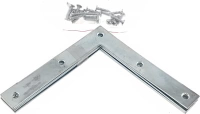 Benson Raamhoek - Verzinkt IJzer - Inclusief Schroeven - 100 x 100 x 15 mm - 4 stuks