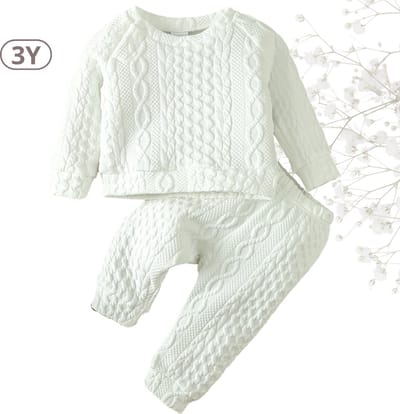 Livano Babykleding - Romper Baby - Winterpak Jongens & meisjes- Pakje - 3 Jaar - Wit