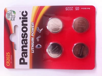Panasonic - CR2025 Lithium Batterij - 4 Stuks - 3V - Hoge Energiedichtheid