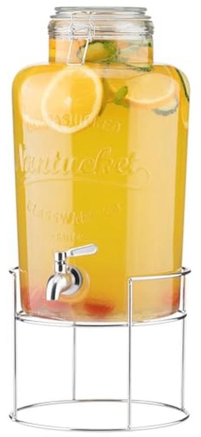 Glazen drankdispenser met tappunt 8 l - Stijlvolle drankverdeler voor feesten