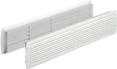 Ventilatierooster Kunststof - Deurrooster - Ruimtes Ventileren - Voldoet aan Bouwvoorschriften - 457 x 92 mm - Beuken