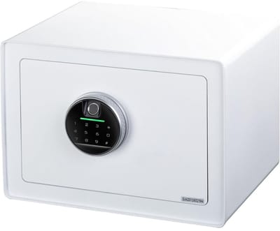 CLVP® Kluis met Vingerafdruk - Brandwerend - Safe met Noodsleutel - Wit