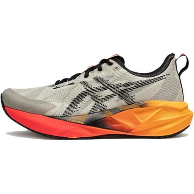ASICS Novablast 5 CP Dawn Till Dusk Series Heren Sneakers Grijs Bleek-Eiken Zwart 1011C175-200 45 gray