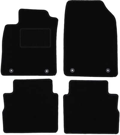 Zwarte veloursmatten voor: Opel Vectra C stationwagen (2003-2008)