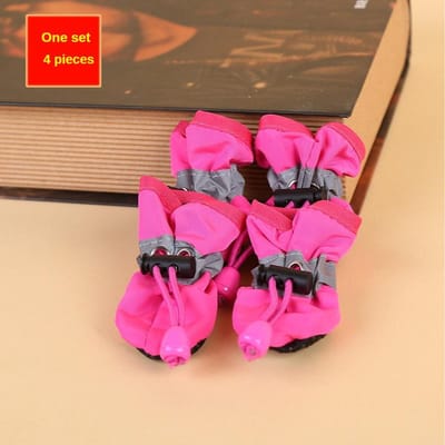 4 stuks Waterdichte Hondenschoenen Voor Kleine Honden - Bescherm De Poten Van Uw Huisdier En Houd Ze Droog, Buiten regenlaarzen voor honden XXXL