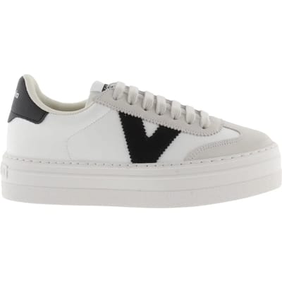 Leren en suede effect sneakers Victoria Barcelona