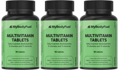 MyBodyFuel - Multivitaminen Tabletten - 3 Pack - 13 Vitamines & 11 Mineralen - 270 Tabletten