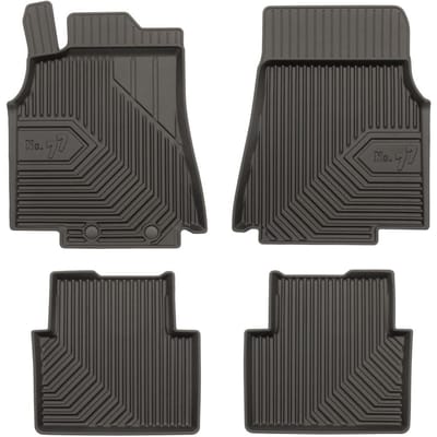 Frogum No.77 Rubberen Automatten Set – Geschikt voor MERCEDES A-Klasse W169 2004-2012 – 4-delig – TPE Premium Kwaliteit – Hoge Rand 4 cm – Geurloos – Zwart