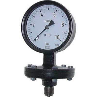 0..1.6 Bar Membraan Manometer Onderaansluiting IJzer 100 mm Klasse 1.6 - MW01P6100IV-M