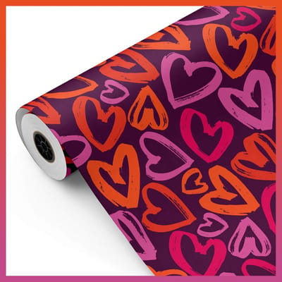 Geschenkpapierspoelen - Cadeaupapier Rol - Inpakken Cadeaus - Extra Stevig Papier - 62 cm x 100 m - Fiesta