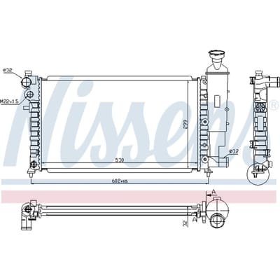Radiator, motorkoeling NISSENS 61347