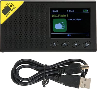 Draagbare DAB+ Radio met Bluetooth en Groot LCD Scherm - FM/DAB Digitale Ontvangst