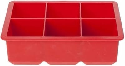 Cosy & Trendy ijsblokjes vorm 6 kubussen - Rood