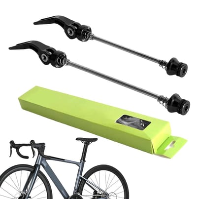 Fietsnaaf Hendelset - Vervangende As - Fietswiel Bevestigen - Snel Ontgrendelingsmechanisme - 145mm & 180mm - Zwart